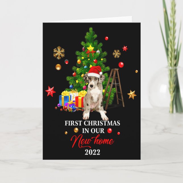 Carte First Christmas In Our New Home Xmas Dalmatian T S (Devant)