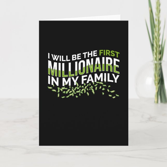 Carte First Millionaire Trader Money Chart (Devant)