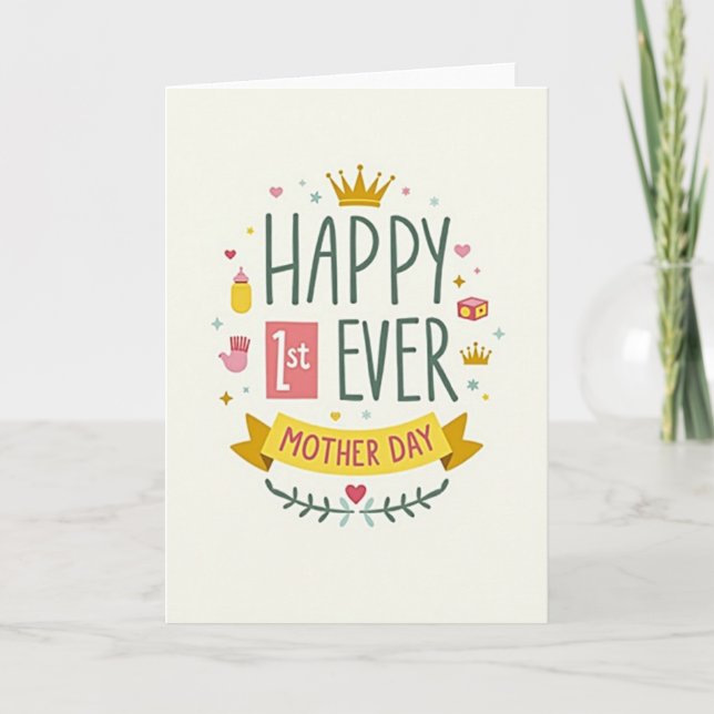 Carte First Mother Day Celebration Card (Devant)