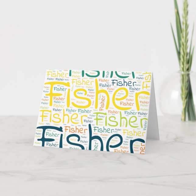 Carte Fisher (Devant)