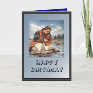 Carte Fisherman on the river