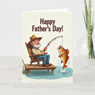Carte Fishing Fathers Day Moment Card