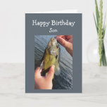 Carte Fishing Humor Son Birthday to Customize<br><div class="desc">Great Birthday Card for the Son who loves to Fish thanks to BuzzFarmer on Flickr</div>