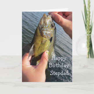 Carte Fishing Humor Stepdad Birthday Fisherman