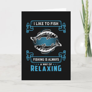 Carte Fishing Love Fishing Rod Pêcheur Poisson Drôle Cad
