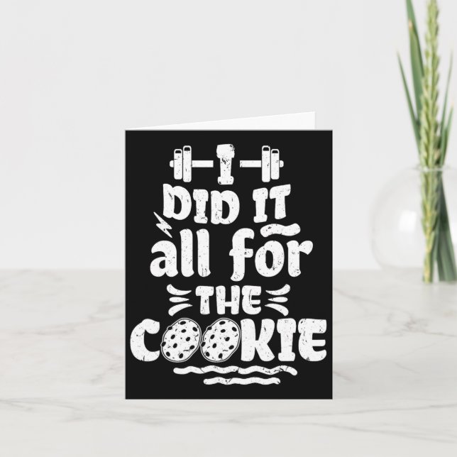 Carte Fitness amusant entraînement Gym Poids Levant Body (Devant)