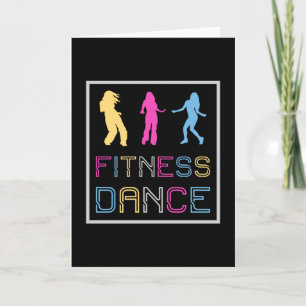 Carte Fitness Dance Gym Dancing Workout Sport Idée cadea