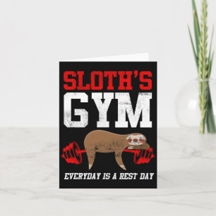 Carte Fitness Fitness Sloth's Gym Chaque jour est le jou