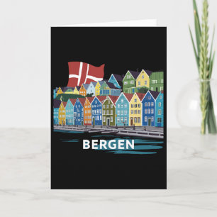 Carte Fjord Bergen Norvège Costume Fjords de Norvège Har