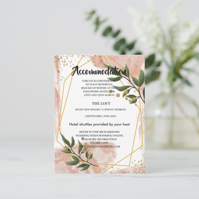 Carte FlAccommodation moderne Gold Frame Ivory Gre (Debout devant)