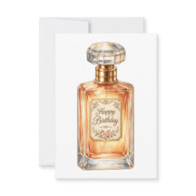 Flacon de parfum Joyeux Anniversaire Or Vintage