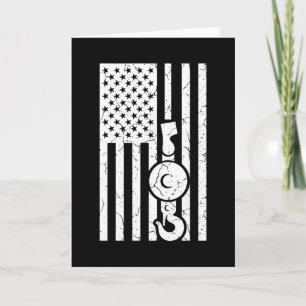 Carte FLAG AMÉRICAIN US FLAG Grue Opérateur de remorquag