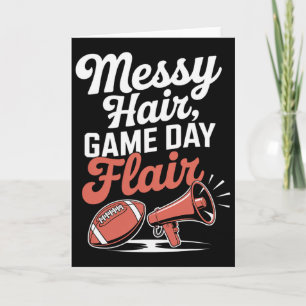 Carte Flair Cheveux Décoiffés Maman De Cheer Footll Chee