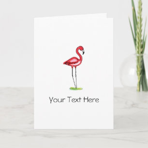 Carte Flamant rose