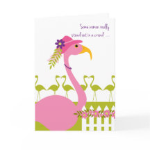 Flamant rose chic impertinent pour la maman le