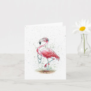 Carte Flamant rose fabuleux