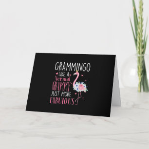 Carte Flamant rose Grammingo Comme Un Cadeau De Grammy N