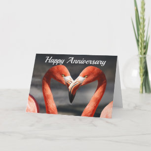Carte Flamant rose Love Blank Anniversaire Note Salutati