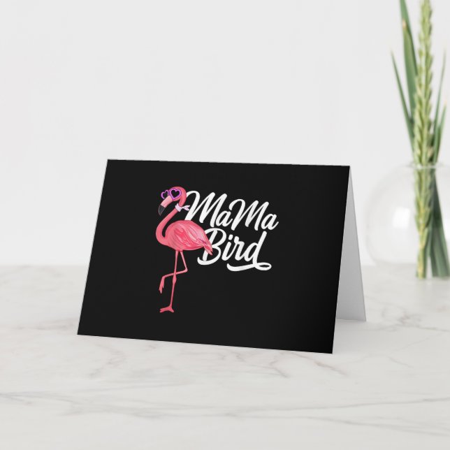 Carte Flamant rose Thème Cadeau d'anniversaire - Flamant (Devant)