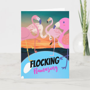 Carte Flamazing Flamazing Funny Flamants roses de Merci
