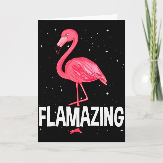 Carte Flamazing Nk Flamant Rose Drôle Amateur de Flamant (Devant)