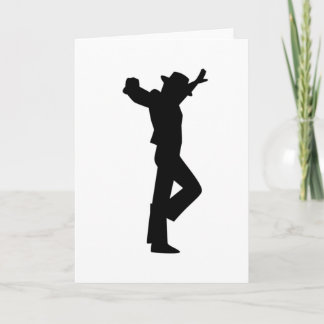 Carte Flamenca Danseuse Homme Noir