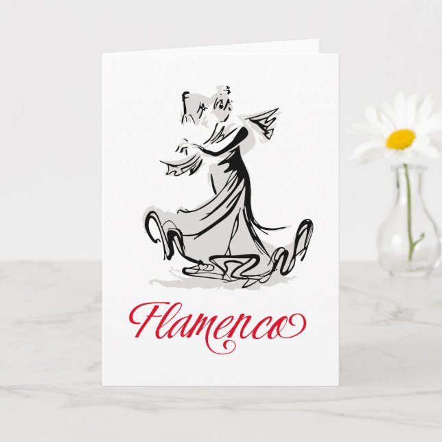 Carte Flamenco (Petite plante)