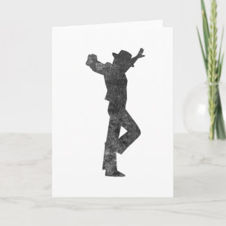 Carte Flamenco Danseuse Homme Noir Distorsion