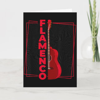 Carte Flamenco _ Guitare de danse espagnole _ Espagne Fl