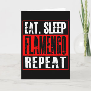 Carte Flamengo Football - T-shirt Manger Dormir Flamengo