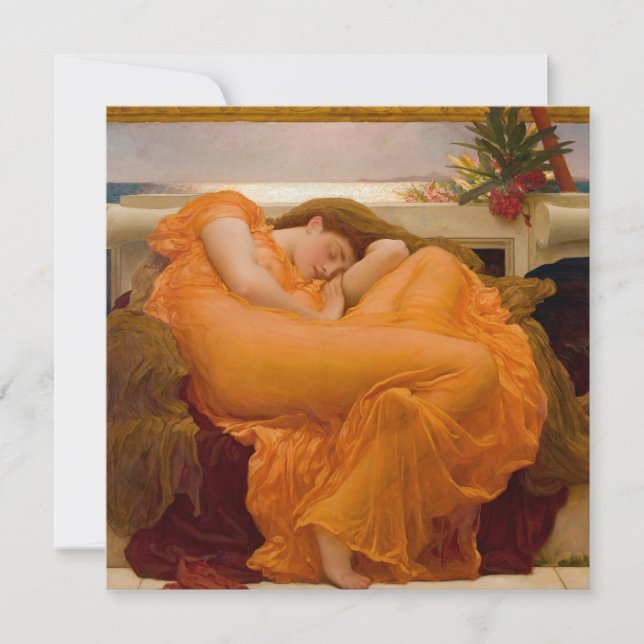 Carte Flaming June (par Frederic Leighton) (Devant)