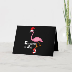 Carte Flamingo   Flamingo Noël En Juillet Fête Drôle