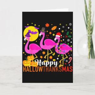 Carte Flamingo Halloween Thanksgiving Noël Hallowth