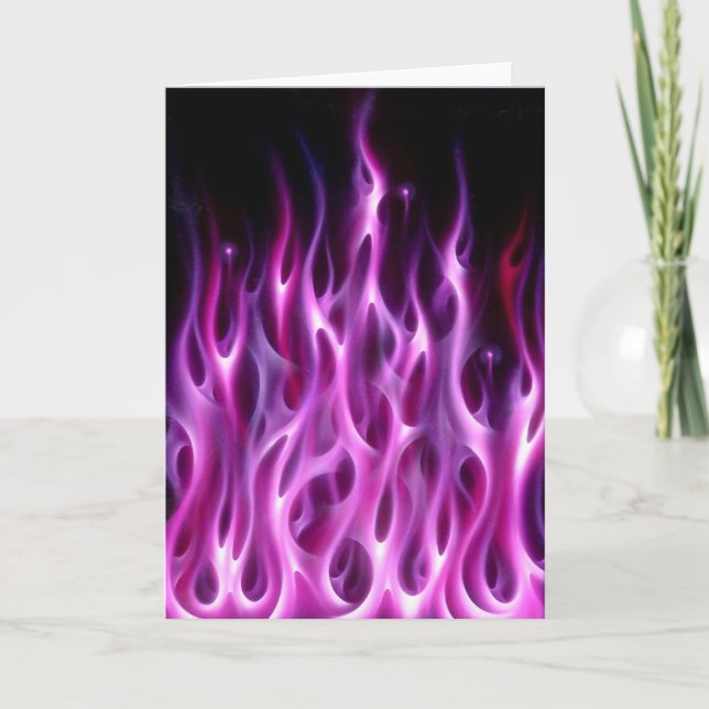 Carte Flammes violettes (Devant)