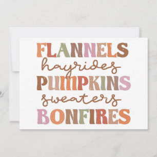Carte Flannings Bonfires Citrouille