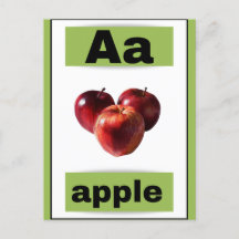 carte flash alphabet (avec image réelle)