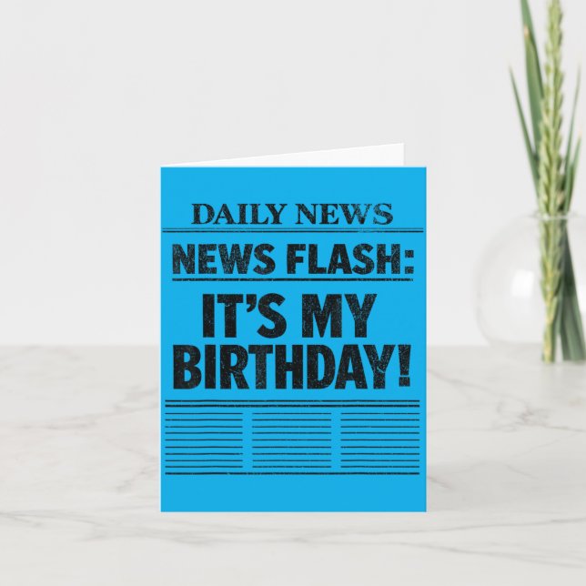 Carte Flash Info C'est Mon Anniversaire (Devant)