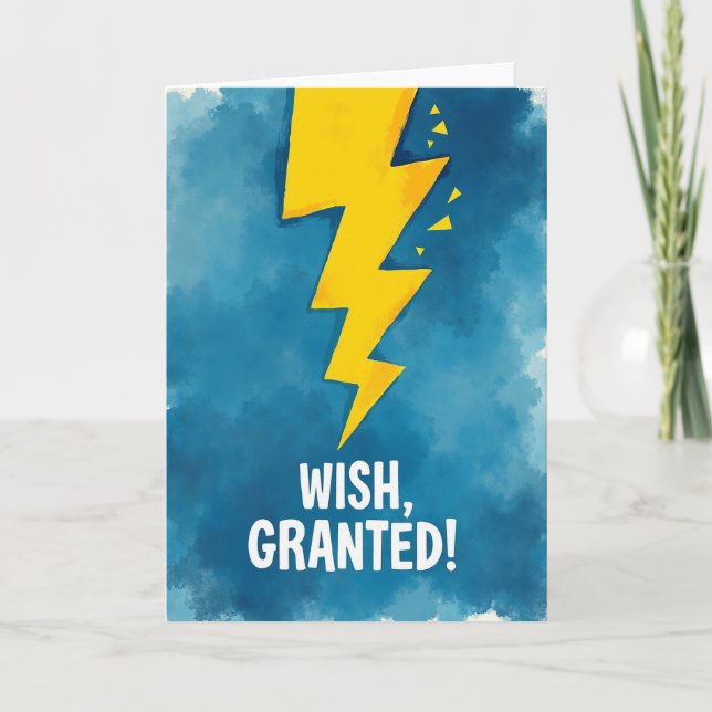 Carte Flash Jaune Joyeuse (Devant)