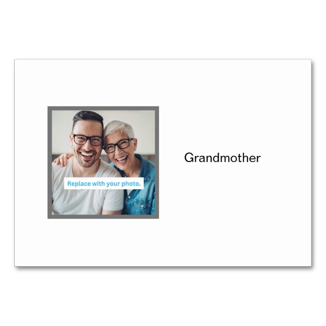 Carte Flashcards de famille personnalisée Photo gr (Devant)
