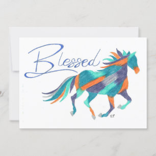 Carte Flat Blessed Horse par Sherry Jarvis