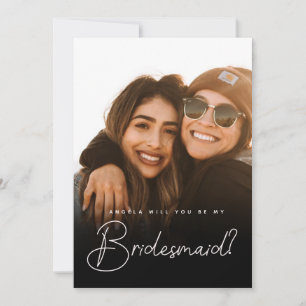 Carte Flat de la proposition de Bridesmaid