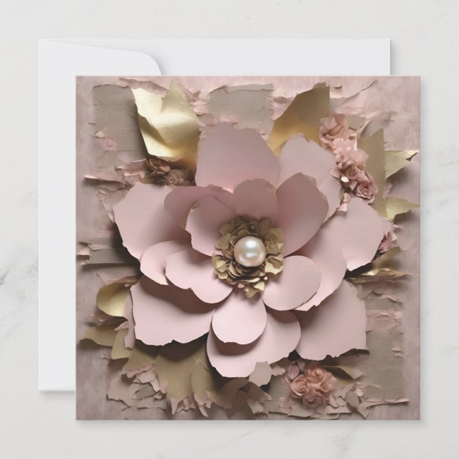 Carte Flat Dusty Rose - N'Importe Quelle Occasion (Devant)
