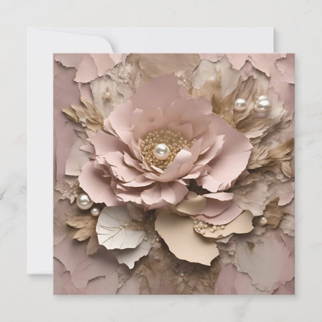 Carte Flat Dusty Rose - N'Importe Quelle Occasion (Devant)