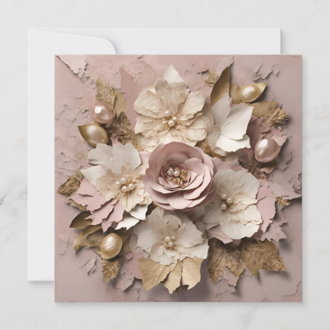 Carte Flat Dusty Rose - N'Importe Quelle Occasion (Devant)