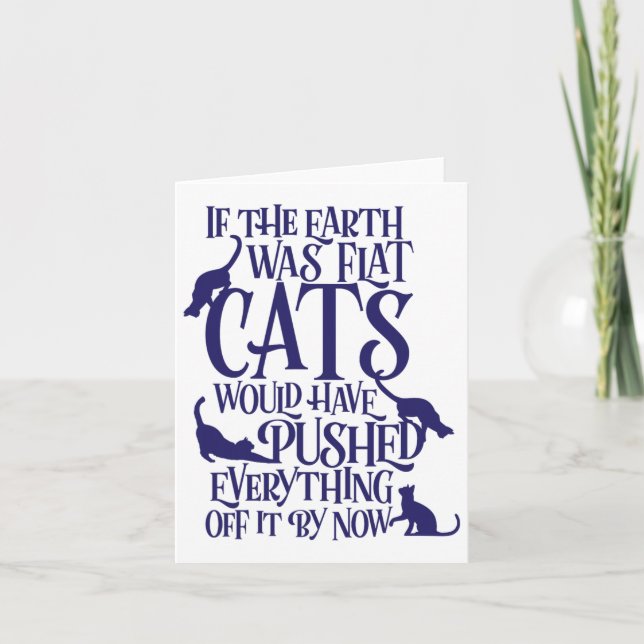 Carte Flat Earth Théorie de Chat Graphique Jour des terr (Devant)