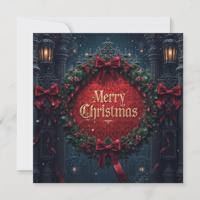 Carte flat gothic christmas card (Devant)