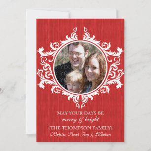 Carte Flat Rouge Rustique