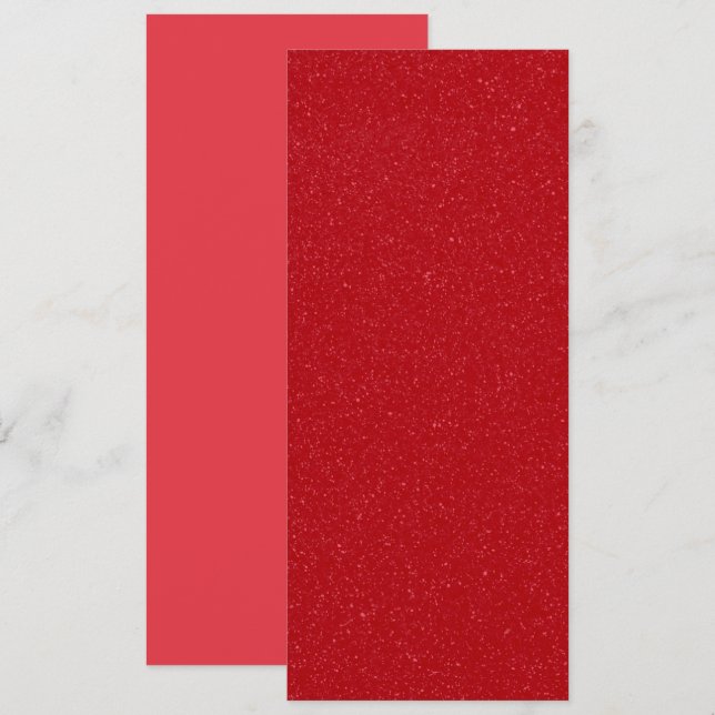 Carte Flat Rouge Tomate Parties scintillant person (Devant / Derrière)