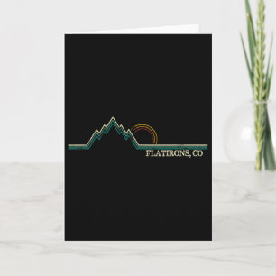 Carte Flatirons Colorado Rétro Escalade d'été
