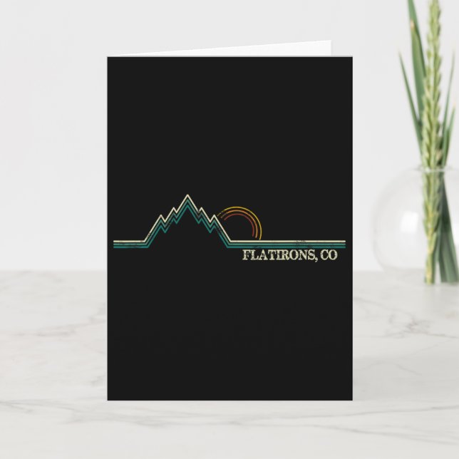 Carte Flatirons Colorado Rétro Escalade d'été  (Devant)